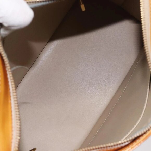 LOUIS VUITTON Monogram Vernis Houston Hand Bag Beige - Picture 12 of 14